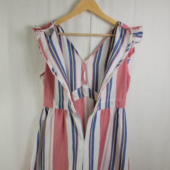 ASOS Maternity Maxi Dress Womens Size 10 Tie Front Lightweight Cotton Casual - Picture 4 of 11